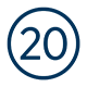 20 in round