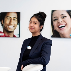 A headshot of Nafeesa Iqbal, Practice Manager at Total Orthodontics Harrogate