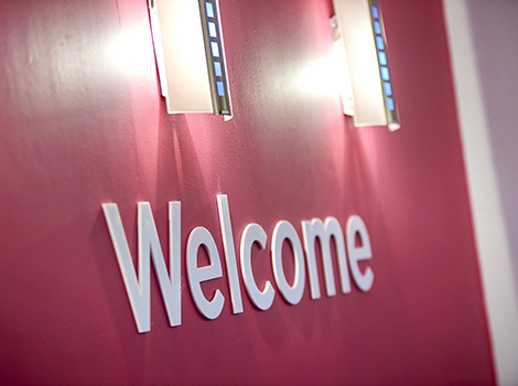 Reception desk at Total Orthodontics Beckenham