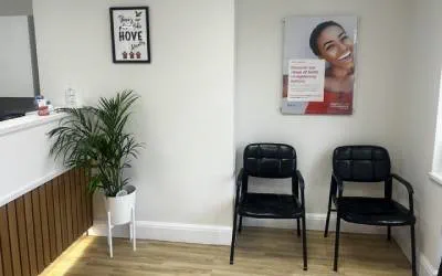 Chairs in waiting area at Total Orthodontics Brighton