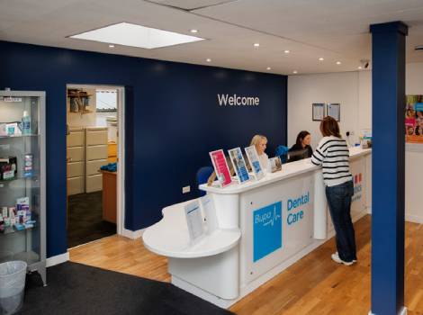 The reception area at Total Orthodontics Harrogate